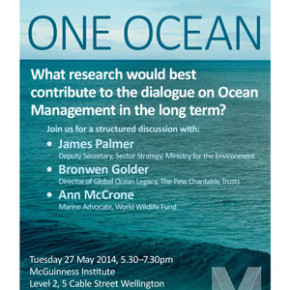 Join us for a discussion on ocean management – 27 May 2014