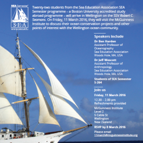 Two days to go: Sea Education Association - Public Discussion