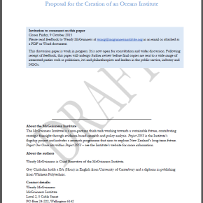 Feedback on Draft Discussion Paper 2015/01: Proposal for the Creation of an Oceans Institute