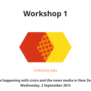 The Civics and Media Project Workshop One: What is happening with civics and news media in New Zealand?