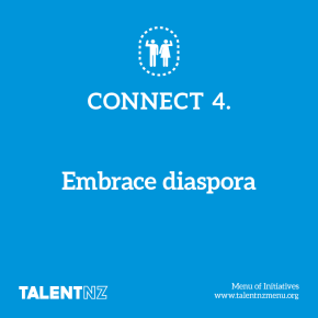 TalentNZ: Menu of Initiatives – Connect 4. Embrace diaspora