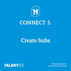 TalentNZ: Menu of Initiatives – Connect 5. Create hubs