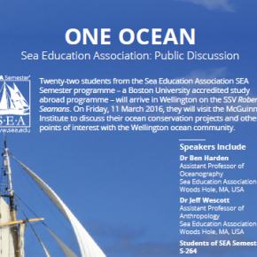 Join us for our upcoming Project One Ocean event: Sea Education Association public discussion
