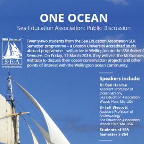 Interested in Oceans Governance: Join us on Friday, 11 March 2016 from 12.30pm