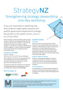 McGuinness Institute - StrategyNZ Workshop Flyer