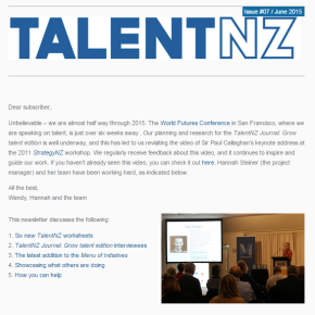 TalentNZ Newsletter Issue 7 out Today!