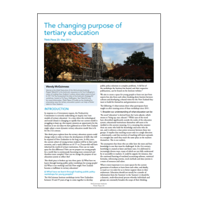 Think Piece 25: The changing purpose of tertiary education is now published