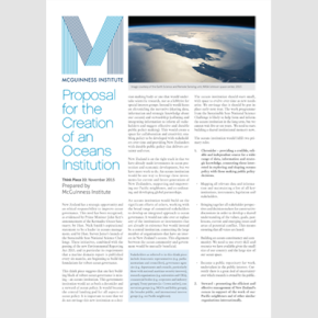Think Piece 22: Proposal for the Creation of an Oceans Institution is now published!