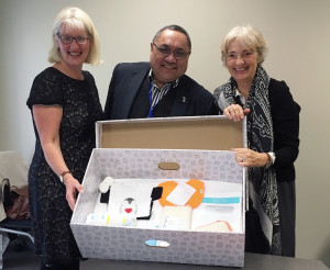 From left to right: Michelle XXX from DCM, Trevor Moeke, Principal Advisor of Crown-Māori Capability, at the New Zealand Treasury, and Wendy McGuinness 