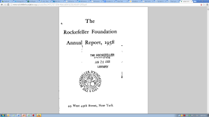 The Rockefeller Foundation Annual Report 1958